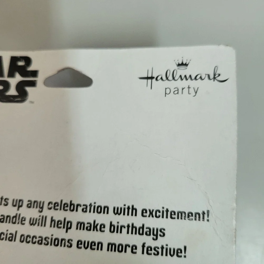 RARE! Star Wars Darth Vader Hallmark Party Candle Lightsaber WicK New 2012